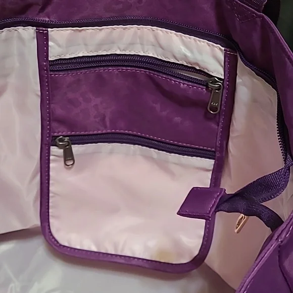 BNWT Purple Leopard Tote - Picture 7 of 8